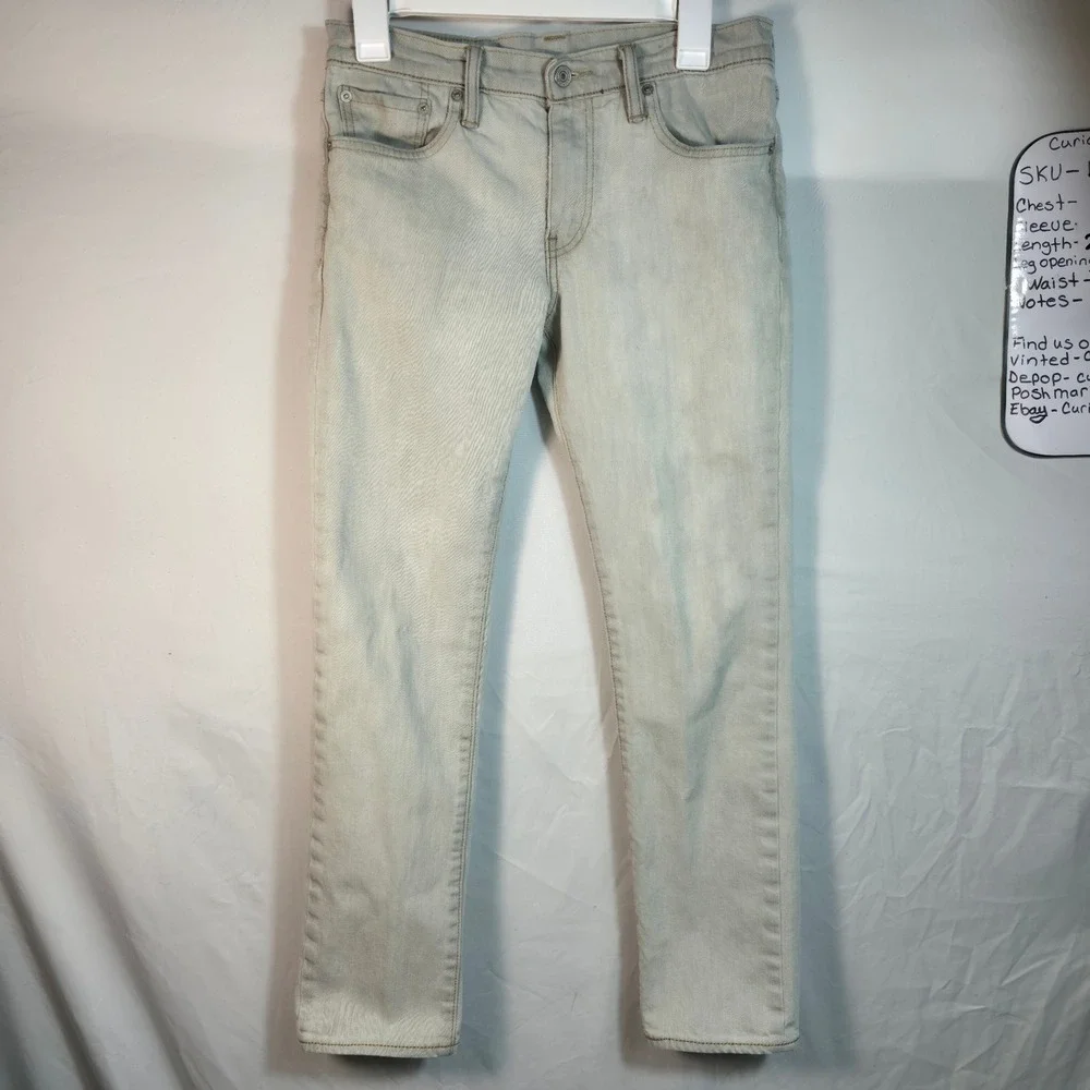 Levis 511 Slim Fit Light Wash Denim Jeans Mens 30x30 Light Blue 00511-XXXX